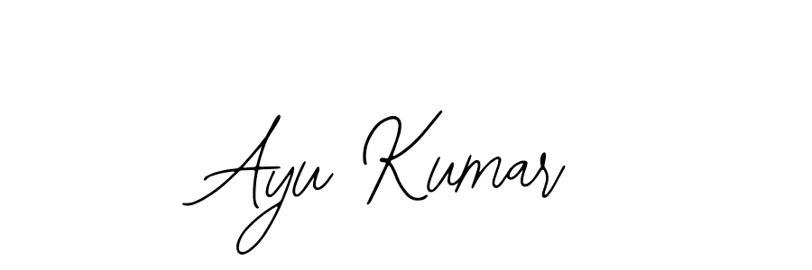 You should practise on your own different ways (Bearetta-2O07w) to write your name (Ayu Kumar) in signature. don't let someone else do it for you. Ayu Kumar signature style 12 images and pictures png