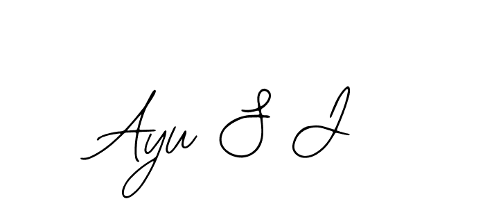 Similarly Bearetta-2O07w is the best handwritten signature design. Signature creator online .You can use it as an online autograph creator for name Ayu S J. Ayu S J signature style 12 images and pictures png