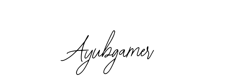How to make Ayubgamer name signature. Use Bearetta-2O07w style for creating short signs online. This is the latest handwritten sign. Ayubgamer signature style 12 images and pictures png