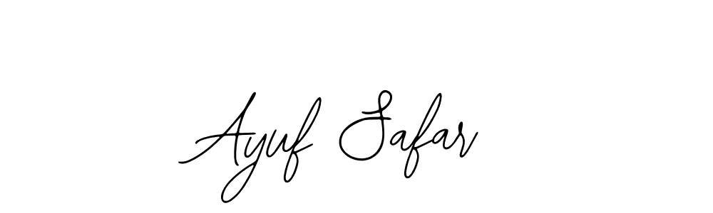 Use a signature maker to create a handwritten signature online. With this signature software, you can design (Bearetta-2O07w) your own signature for name Ayuf Safar. Ayuf Safar signature style 12 images and pictures png