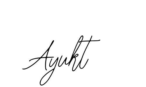 Design your own signature with our free online signature maker. With this signature software, you can create a handwritten (Bearetta-2O07w) signature for name Ayukt. Ayukt signature style 12 images and pictures png
