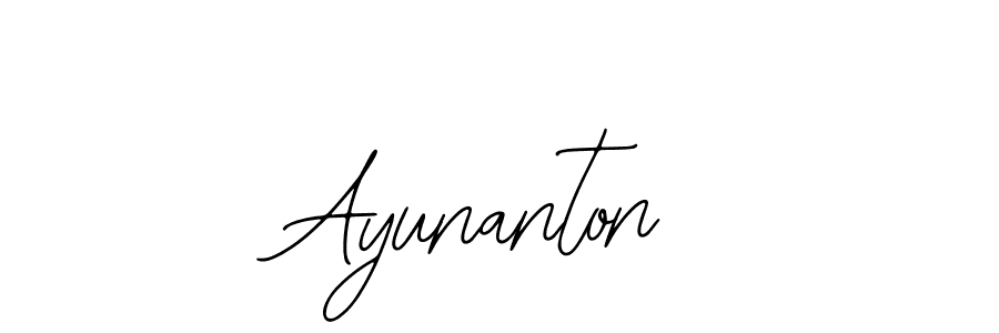 You should practise on your own different ways (Bearetta-2O07w) to write your name (Ayunanton) in signature. don't let someone else do it for you. Ayunanton signature style 12 images and pictures png