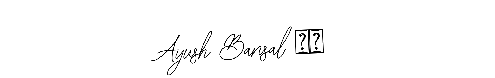 Also we have Ayush Bansal ❤️ name is the best signature style. Create professional handwritten signature collection using Bearetta-2O07w autograph style. Ayush Bansal ❤️ signature style 12 images and pictures png