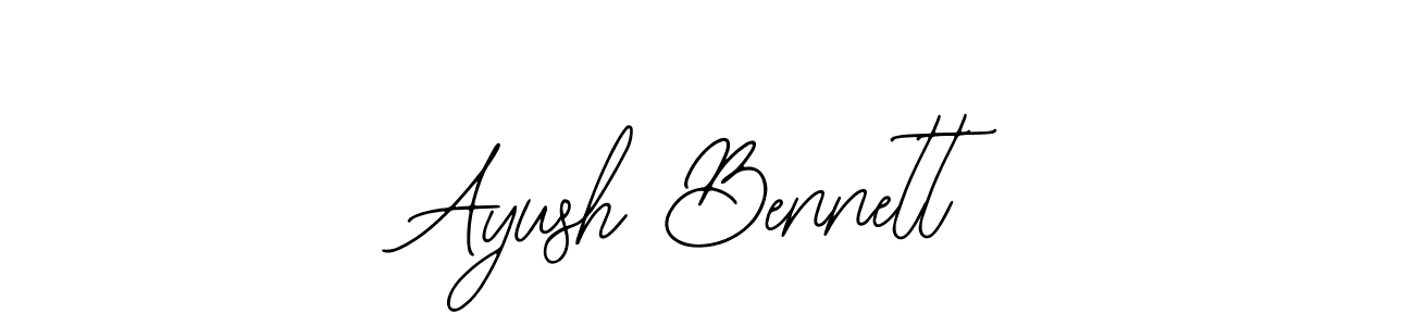 How to make Ayush Bennett signature? Bearetta-2O07w is a professional autograph style. Create handwritten signature for Ayush Bennett name. Ayush Bennett signature style 12 images and pictures png