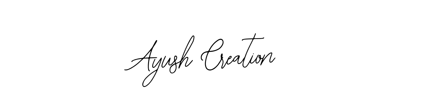 Make a beautiful signature design for name Ayush Creation. Use this online signature maker to create a handwritten signature for free. Ayush Creation signature style 12 images and pictures png