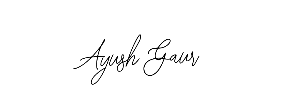 You should practise on your own different ways (Bearetta-2O07w) to write your name (Ayush Gaur) in signature. don't let someone else do it for you. Ayush Gaur signature style 12 images and pictures png