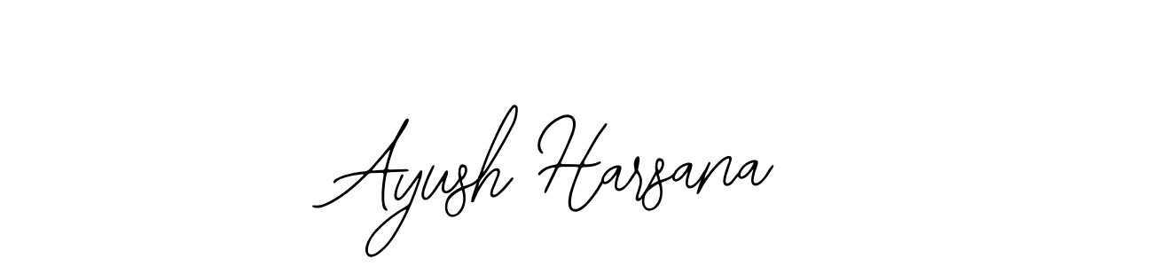 Design your own signature with our free online signature maker. With this signature software, you can create a handwritten (Bearetta-2O07w) signature for name Ayush Harsana. Ayush Harsana signature style 12 images and pictures png