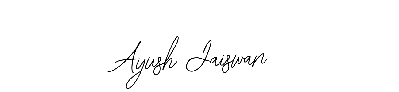 How to make Ayush Jaiswan name signature. Use Bearetta-2O07w style for creating short signs online. This is the latest handwritten sign. Ayush Jaiswan signature style 12 images and pictures png