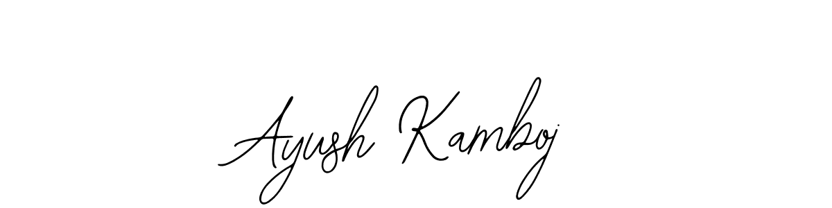 if you are searching for the best signature style for your name Ayush Kamboj. so please give up your signature search. here we have designed multiple signature styles  using Bearetta-2O07w. Ayush Kamboj signature style 12 images and pictures png