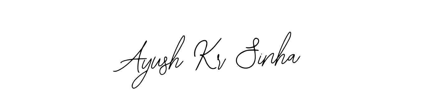 Create a beautiful signature design for name Ayush Kr Sinha. With this signature (Bearetta-2O07w) fonts, you can make a handwritten signature for free. Ayush Kr Sinha signature style 12 images and pictures png