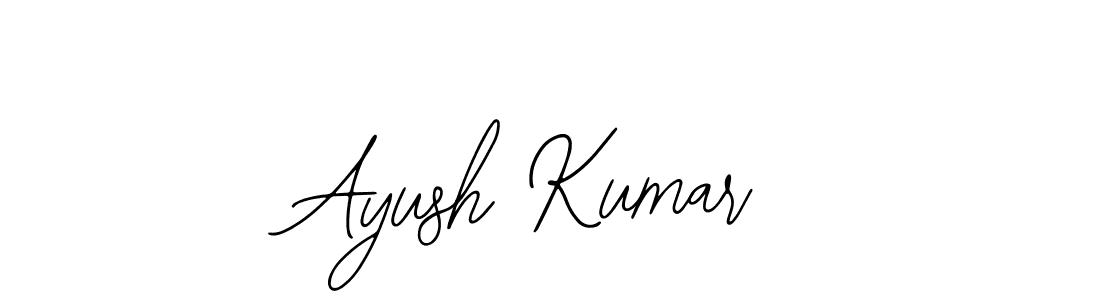 How to make Ayush Kumar name signature. Use Bearetta-2O07w style for creating short signs online. This is the latest handwritten sign. Ayush Kumar signature style 12 images and pictures png