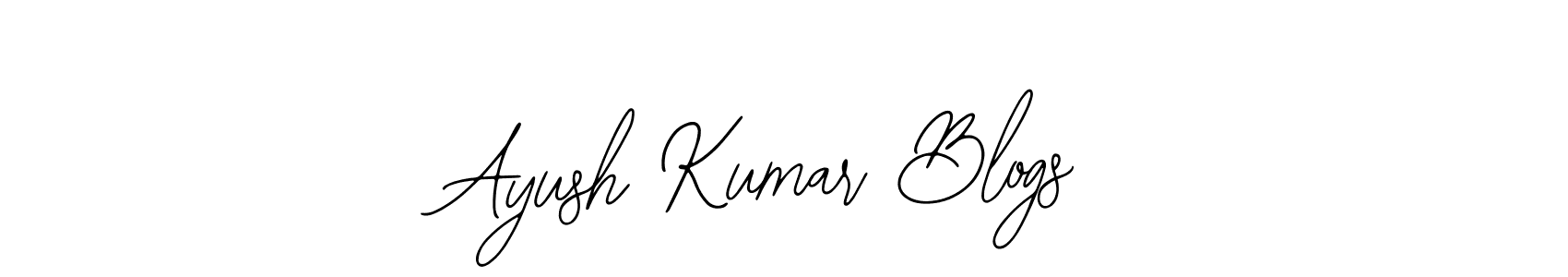 Also we have Ayush Kumar Blogs name is the best signature style. Create professional handwritten signature collection using Bearetta-2O07w autograph style. Ayush Kumar Blogs signature style 12 images and pictures png