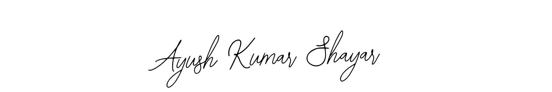 Make a beautiful signature design for name Ayush Kumar Shayar. With this signature (Bearetta-2O07w) style, you can create a handwritten signature for free. Ayush Kumar Shayar signature style 12 images and pictures png