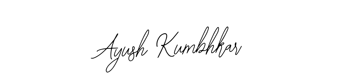 How to make Ayush Kumbhkar name signature. Use Bearetta-2O07w style for creating short signs online. This is the latest handwritten sign. Ayush Kumbhkar signature style 12 images and pictures png