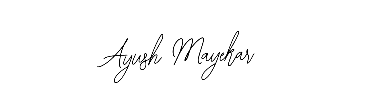 The best way (Bearetta-2O07w) to make a short signature is to pick only two or three words in your name. The name Ayush Mayekar include a total of six letters. For converting this name. Ayush Mayekar signature style 12 images and pictures png