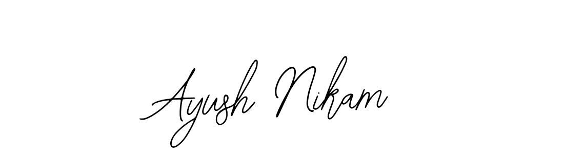 Make a beautiful signature design for name Ayush Nikam. With this signature (Bearetta-2O07w) style, you can create a handwritten signature for free. Ayush Nikam signature style 12 images and pictures png