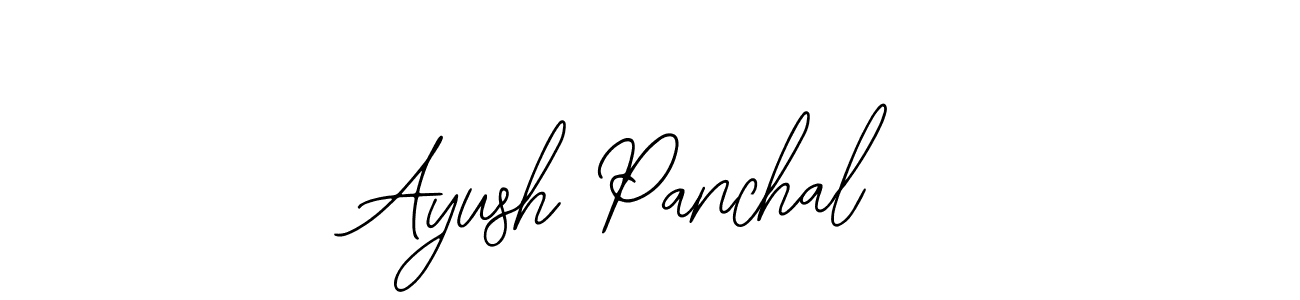 How to make Ayush Panchal name signature. Use Bearetta-2O07w style for creating short signs online. This is the latest handwritten sign. Ayush Panchal signature style 12 images and pictures png