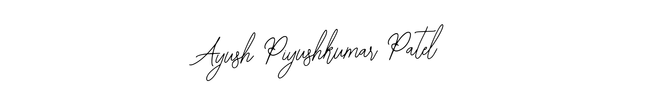 This is the best signature style for the Ayush Piyushkumar Patel name. Also you like these signature font (Bearetta-2O07w). Mix name signature. Ayush Piyushkumar Patel signature style 12 images and pictures png