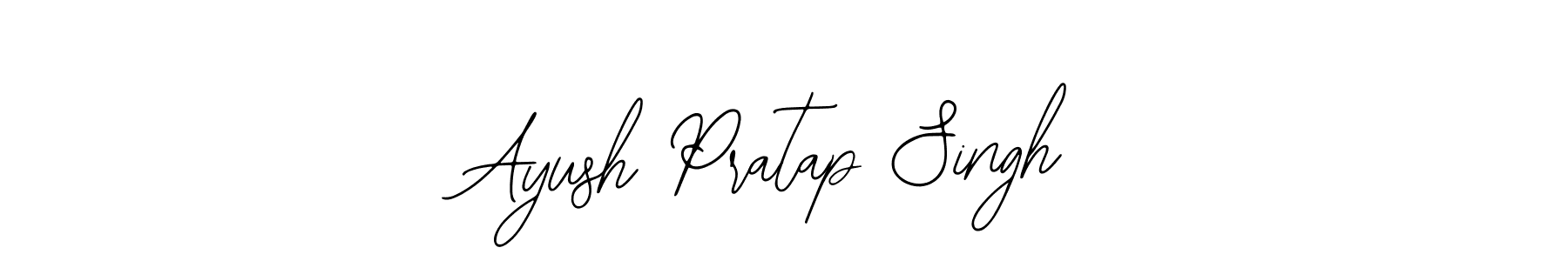How to make Ayush Pratap Singh name signature. Use Bearetta-2O07w style for creating short signs online. This is the latest handwritten sign. Ayush Pratap Singh signature style 12 images and pictures png