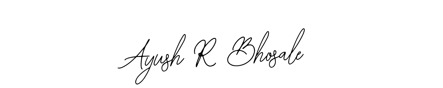 Similarly Bearetta-2O07w is the best handwritten signature design. Signature creator online .You can use it as an online autograph creator for name Ayush R Bhosale. Ayush R Bhosale signature style 12 images and pictures png