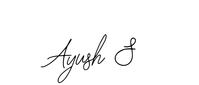 You can use this online signature creator to create a handwritten signature for the name Ayush S. This is the best online autograph maker. Ayush S signature style 12 images and pictures png