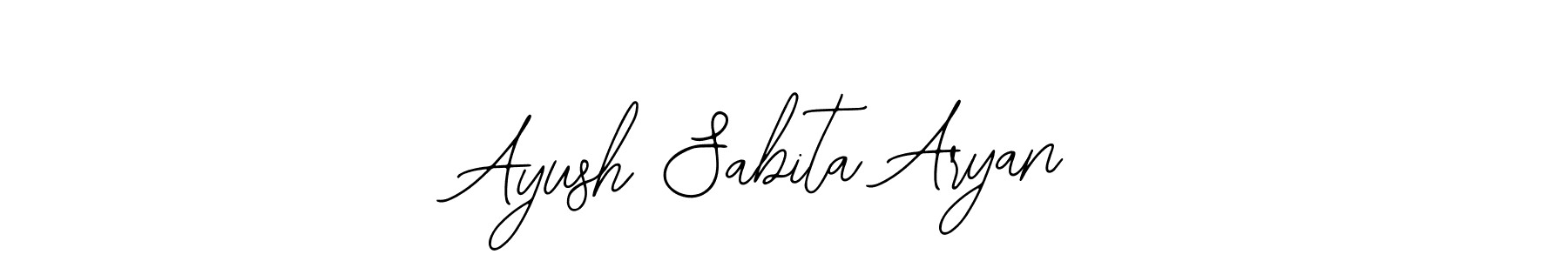 It looks lik you need a new signature style for name Ayush Sabita Aryan. Design unique handwritten (Bearetta-2O07w) signature with our free signature maker in just a few clicks. Ayush Sabita Aryan signature style 12 images and pictures png