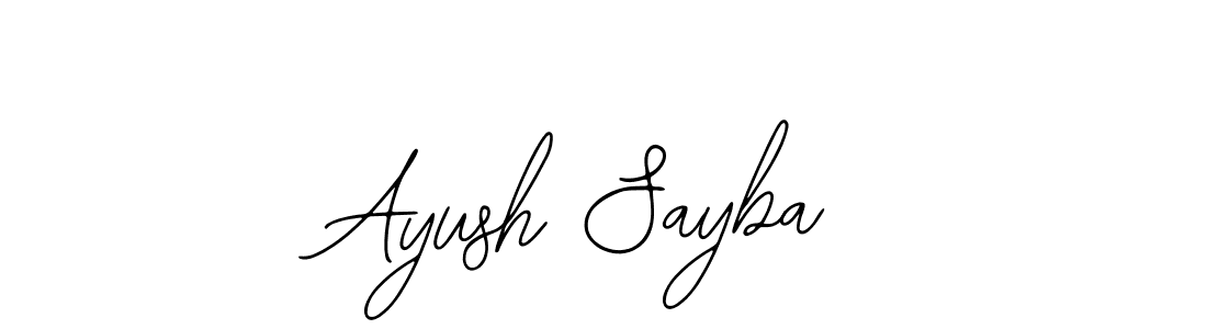 Use a signature maker to create a handwritten signature online. With this signature software, you can design (Bearetta-2O07w) your own signature for name Ayush Sayba. Ayush Sayba signature style 12 images and pictures png