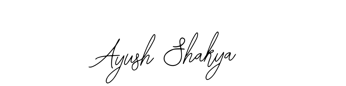 The best way (Bearetta-2O07w) to make a short signature is to pick only two or three words in your name. The name Ayush Shakya include a total of six letters. For converting this name. Ayush Shakya signature style 12 images and pictures png