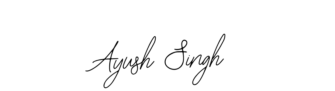 How to make Ayush Singh name signature. Use Bearetta-2O07w style for creating short signs online. This is the latest handwritten sign. Ayush Singh signature style 12 images and pictures png