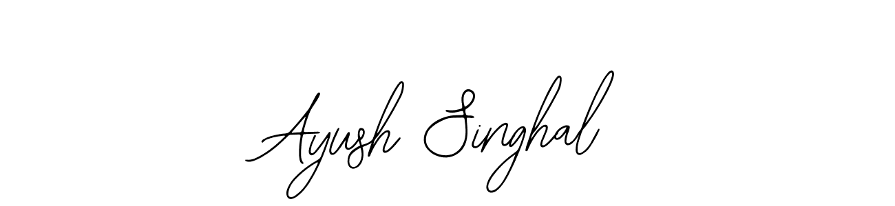 Design your own signature with our free online signature maker. With this signature software, you can create a handwritten (Bearetta-2O07w) signature for name Ayush Singhal. Ayush Singhal signature style 12 images and pictures png
