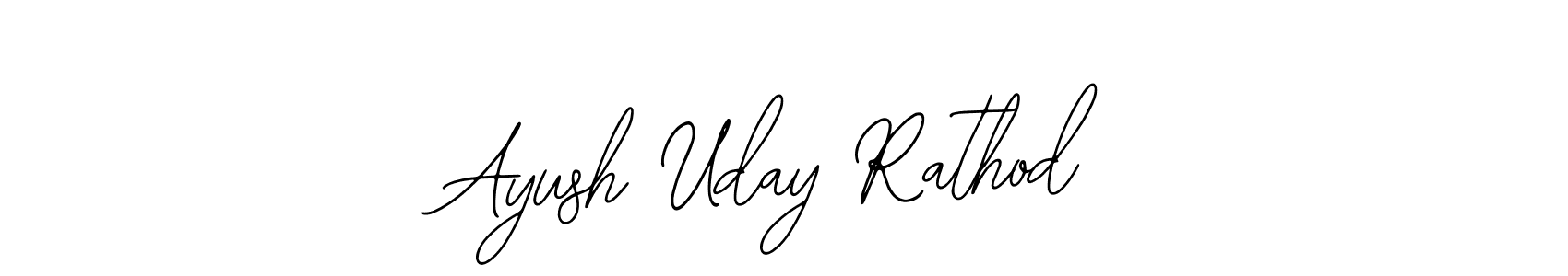 Make a beautiful signature design for name Ayush Uday Rathod. With this signature (Bearetta-2O07w) style, you can create a handwritten signature for free. Ayush Uday Rathod signature style 12 images and pictures png