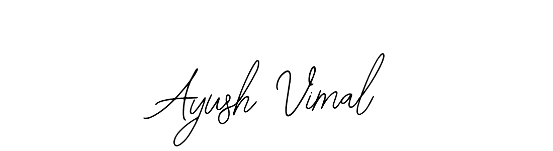 if you are searching for the best signature style for your name Ayush Vimal. so please give up your signature search. here we have designed multiple signature styles  using Bearetta-2O07w. Ayush Vimal signature style 12 images and pictures png