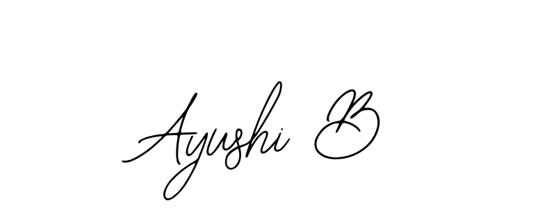Similarly Bearetta-2O07w is the best handwritten signature design. Signature creator online .You can use it as an online autograph creator for name Ayushi B. Ayushi B signature style 12 images and pictures png