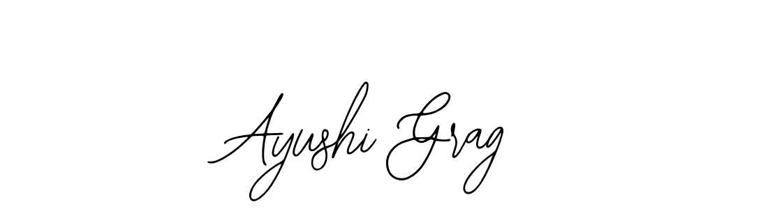 Make a beautiful signature design for name Ayushi Grag. With this signature (Bearetta-2O07w) style, you can create a handwritten signature for free. Ayushi Grag signature style 12 images and pictures png