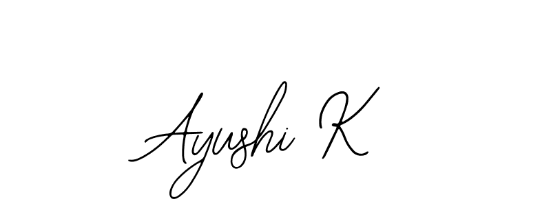 You can use this online signature creator to create a handwritten signature for the name Ayushi K. This is the best online autograph maker. Ayushi K signature style 12 images and pictures png