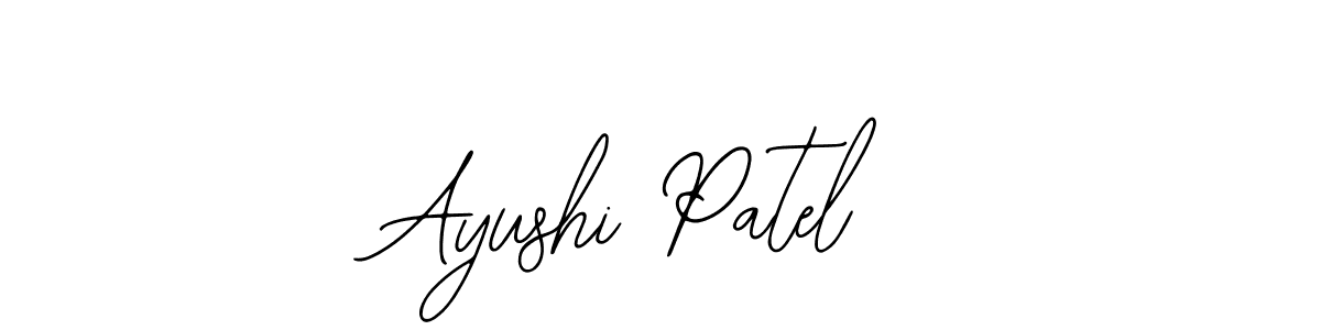 How to make Ayushi Patel signature? Bearetta-2O07w is a professional autograph style. Create handwritten signature for Ayushi Patel name. Ayushi Patel signature style 12 images and pictures png