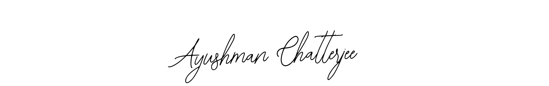 The best way (Bearetta-2O07w) to make a short signature is to pick only two or three words in your name. The name Ayushman Chatterjee include a total of six letters. For converting this name. Ayushman Chatterjee signature style 12 images and pictures png