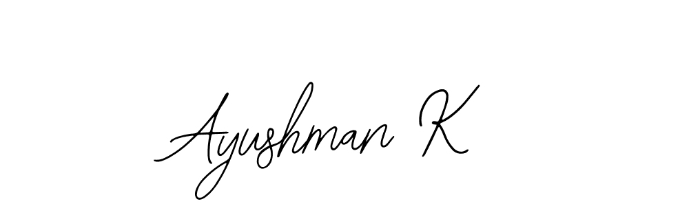 Make a beautiful signature design for name Ayushman K. Use this online signature maker to create a handwritten signature for free. Ayushman K signature style 12 images and pictures png