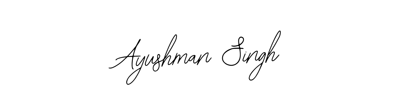 How to make Ayushman Singh signature? Bearetta-2O07w is a professional autograph style. Create handwritten signature for Ayushman Singh name. Ayushman Singh signature style 12 images and pictures png