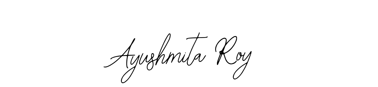 Bearetta-2O07w is a professional signature style that is perfect for those who want to add a touch of class to their signature. It is also a great choice for those who want to make their signature more unique. Get Ayushmita Roy name to fancy signature for free. Ayushmita Roy signature style 12 images and pictures png