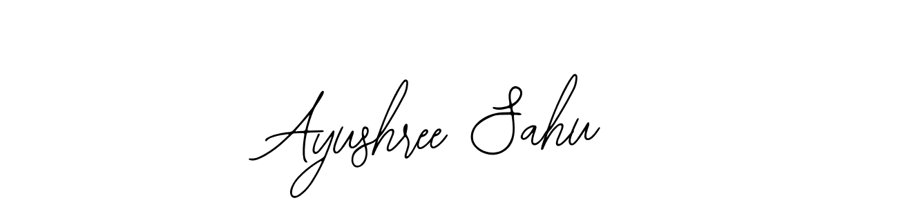How to make Ayushree Sahu name signature. Use Bearetta-2O07w style for creating short signs online. This is the latest handwritten sign. Ayushree Sahu signature style 12 images and pictures png