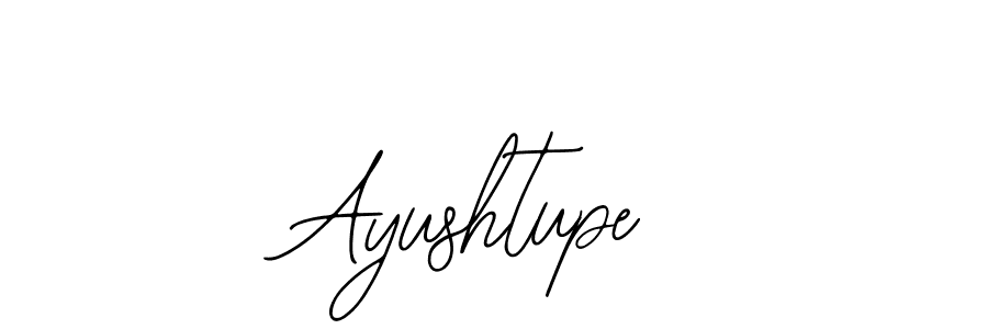 Design your own signature with our free online signature maker. With this signature software, you can create a handwritten (Bearetta-2O07w) signature for name Ayushtupe. Ayushtupe signature style 12 images and pictures png