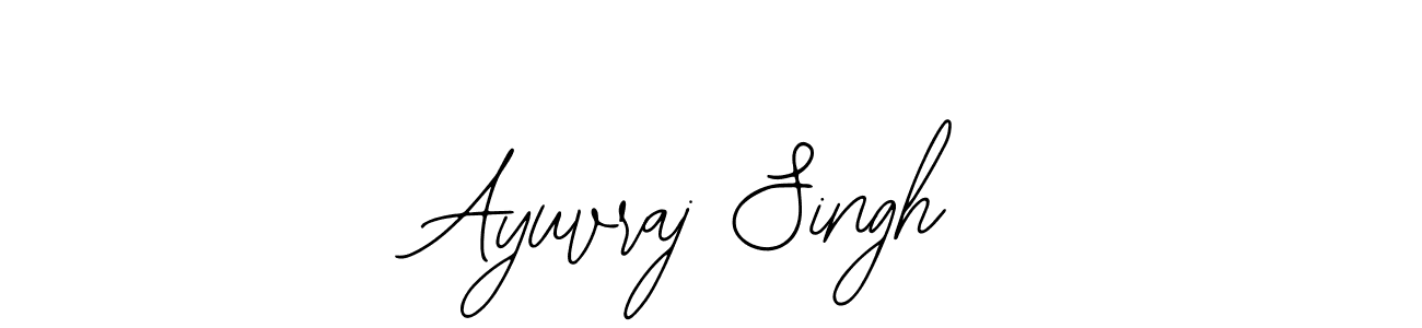 Bearetta-2O07w is a professional signature style that is perfect for those who want to add a touch of class to their signature. It is also a great choice for those who want to make their signature more unique. Get Ayuvraj Singh name to fancy signature for free. Ayuvraj Singh signature style 12 images and pictures png