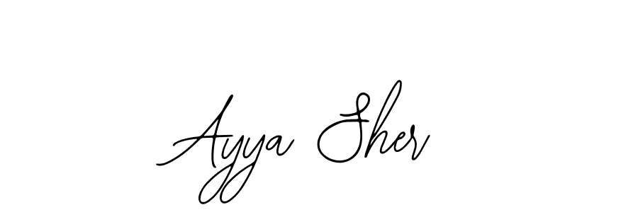 How to make Ayya Sher signature? Bearetta-2O07w is a professional autograph style. Create handwritten signature for Ayya Sher name. Ayya Sher signature style 12 images and pictures png
