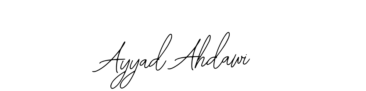 How to make Ayyad Ahdawi name signature. Use Bearetta-2O07w style for creating short signs online. This is the latest handwritten sign. Ayyad Ahdawi signature style 12 images and pictures png