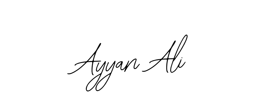 Bearetta-2O07w is a professional signature style that is perfect for those who want to add a touch of class to their signature. It is also a great choice for those who want to make their signature more unique. Get Ayyan Ali name to fancy signature for free. Ayyan Ali signature style 12 images and pictures png