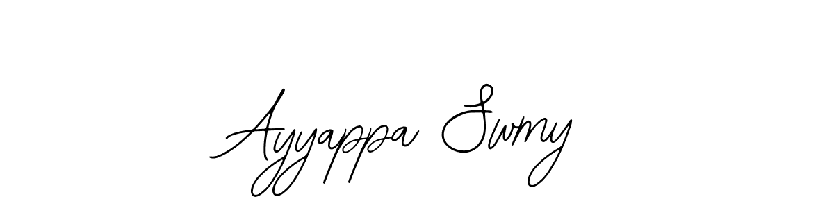 Design your own signature with our free online signature maker. With this signature software, you can create a handwritten (Bearetta-2O07w) signature for name Ayyappa Swmy. Ayyappa Swmy signature style 12 images and pictures png