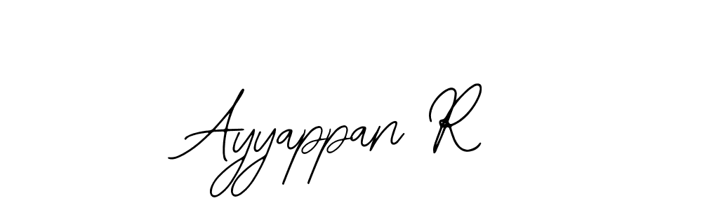 Create a beautiful signature design for name Ayyappan R. With this signature (Bearetta-2O07w) fonts, you can make a handwritten signature for free. Ayyappan R signature style 12 images and pictures png