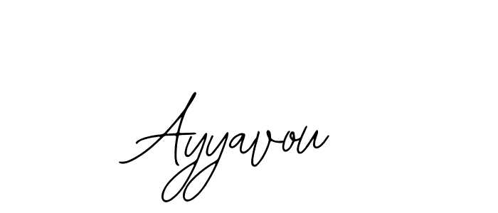 The best way (Bearetta-2O07w) to make a short signature is to pick only two or three words in your name. The name Ayyavou include a total of six letters. For converting this name. Ayyavou signature style 12 images and pictures png