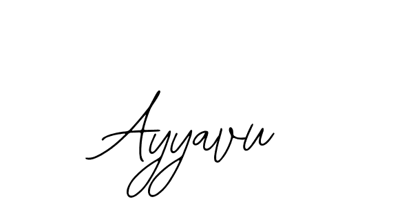 How to make Ayyavu name signature. Use Bearetta-2O07w style for creating short signs online. This is the latest handwritten sign. Ayyavu signature style 12 images and pictures png